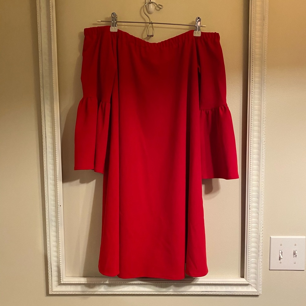 ASOS off the shoulder maternity dress
